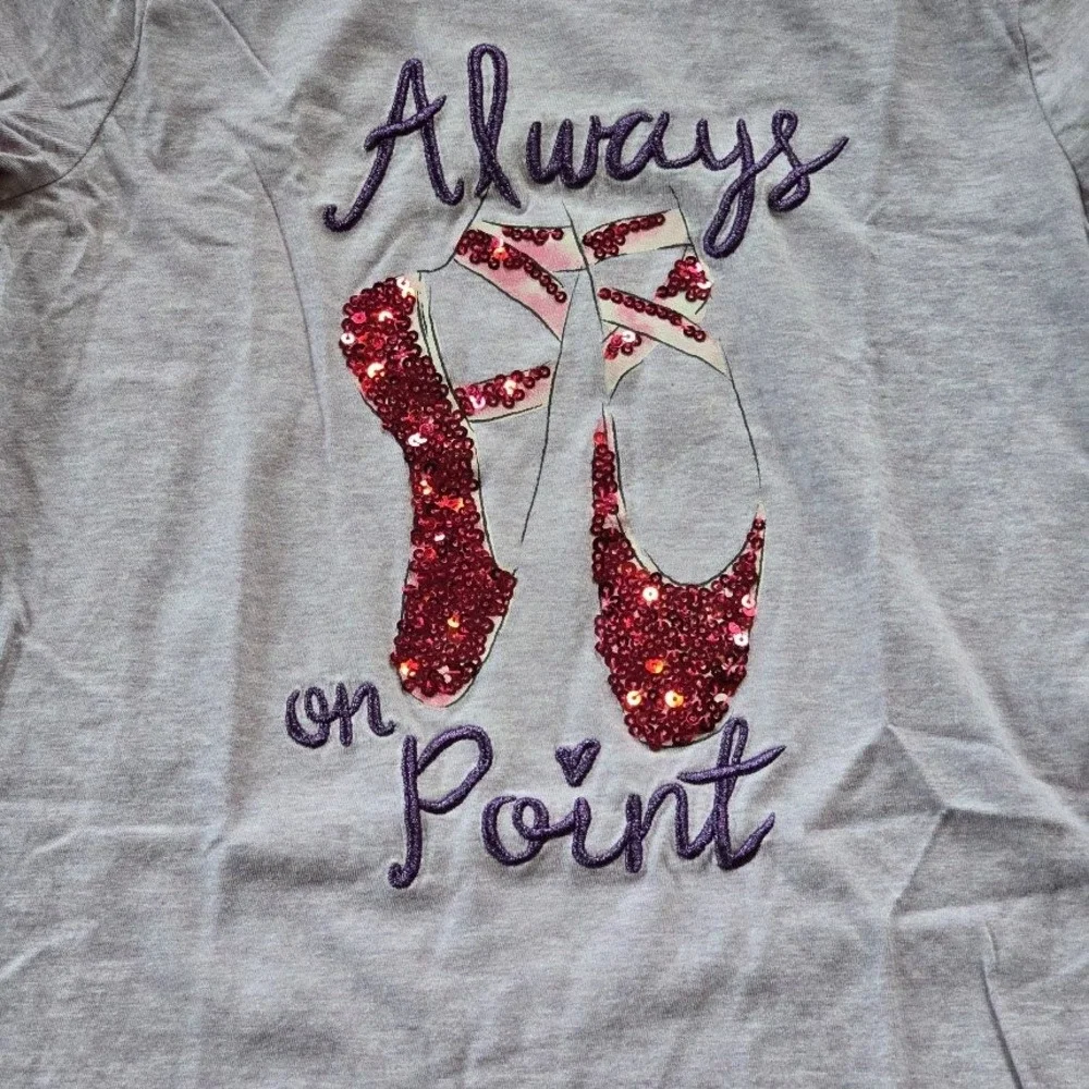 Gymboree‎ Ballet Outfit Set Girls 12 Purple Sequin Top Polka Dot Leggings Dancer